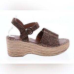 Universal Thread Brown Leopard-Print Espadrille Wedge Sandals